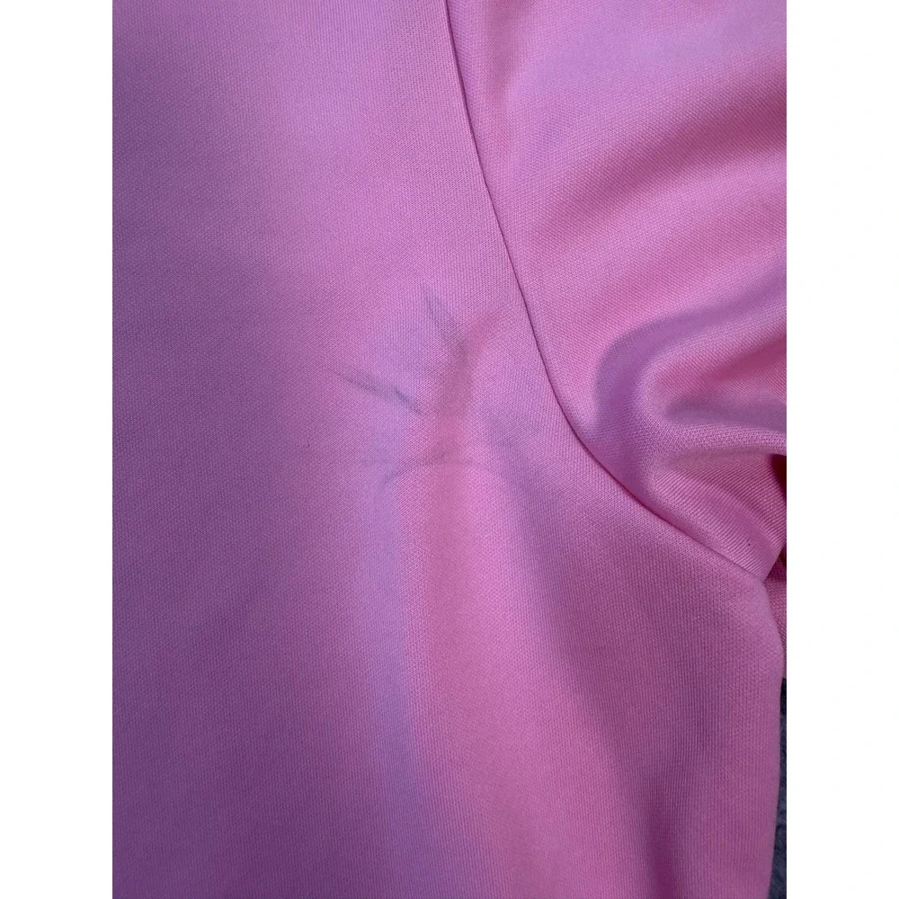Adidas Mens Primegreen Golf Polo Shirt‎ Pink Short Sleeve Logo Size L